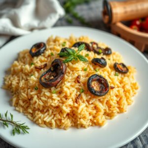 Arroz de Forno com Mussarela Delícia
