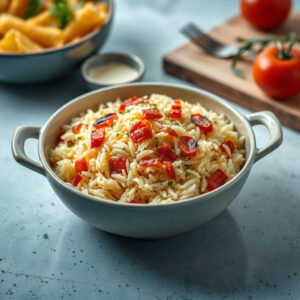 Arroz de Forno com Salsicha à Brasileira