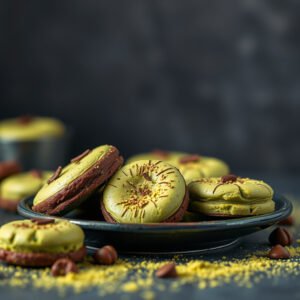 Biscoitos de Matcha Veganos com Chocolate Amargo