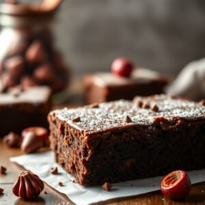 Receita de brownie perfeita com castanhas e chocolate