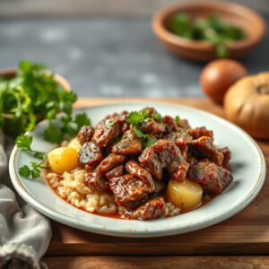 Receita de Carne de Panela com Batata à Moda Brasileira