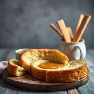 Receita Pudim de Pão Delicioso com Calda de Caramelo