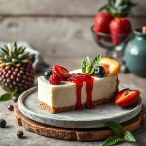 Cheesecake Fit com Iogurte Tropical