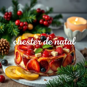 Chester de Natal Recheado com Frutas Secas e Castanhas