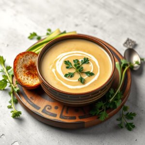 Sopa de Cebola Natalina com Toque Brasileiro