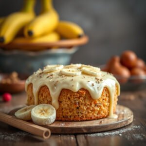 Bolo de Banana com Aveia Saudável