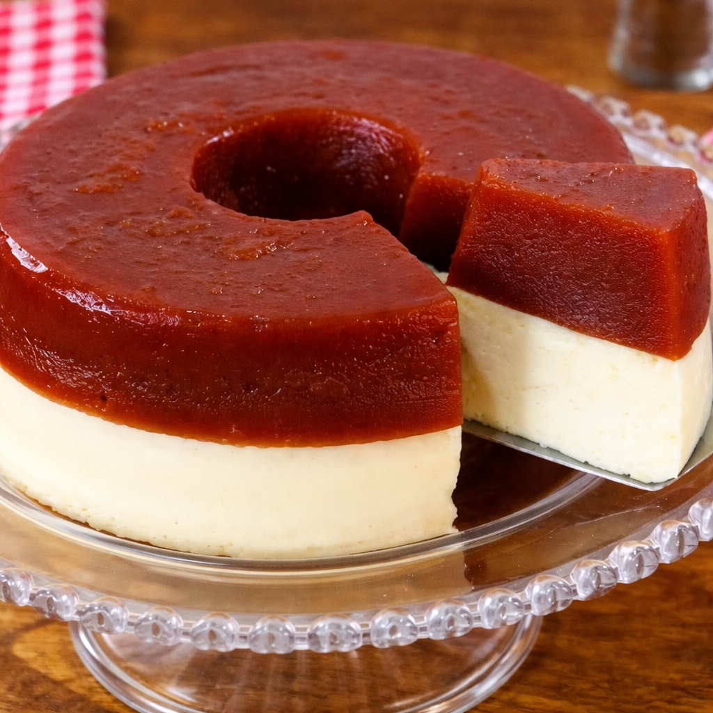 Pudim Romeu e Julieta em Camadas: Uma Sobremesa Irresistível