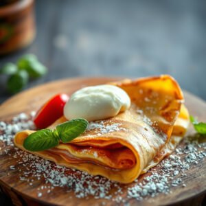 Crepe de Cenoura com Aveia Delicioso