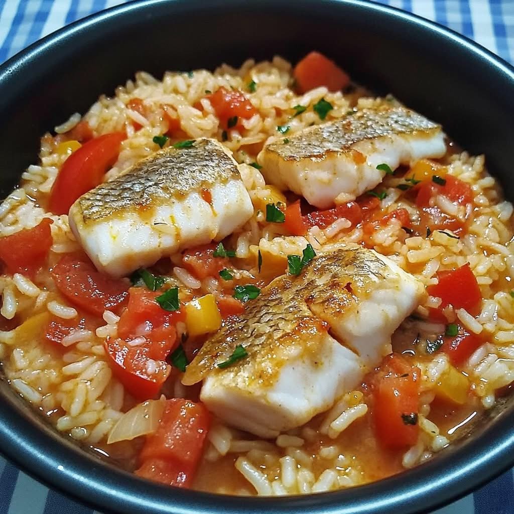 Arroz de peixe com tomate e pimentão: Uma receita deliciosa e prática
