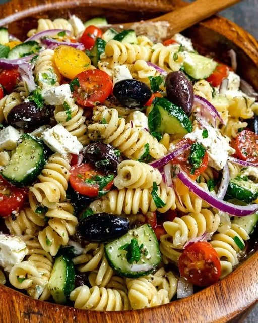 Aprenda a Fazer uma Deliciosa Salada Grega de Macarrão