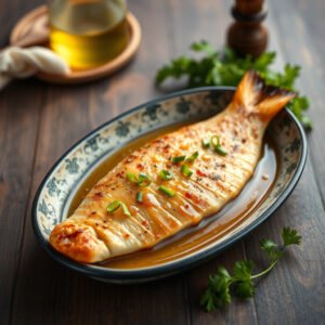 Receita Irresistível de Filé de Merluza Assado com Parmesão e Salsinha